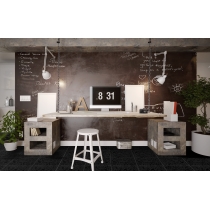 GRANITE - 12X12, BLACK GALAXY BLACK, POLISHED